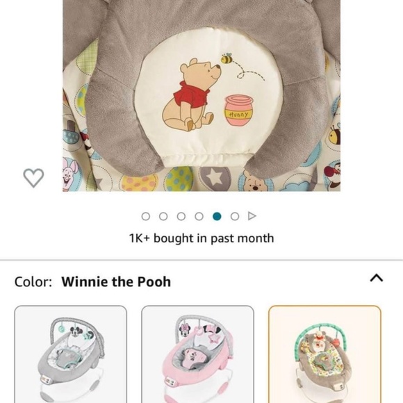 Winnie the Pooh Baby Bouncer - Picture 3 of 6
